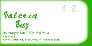 valeria buz business card
