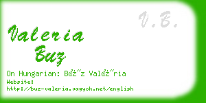 valeria buz business card